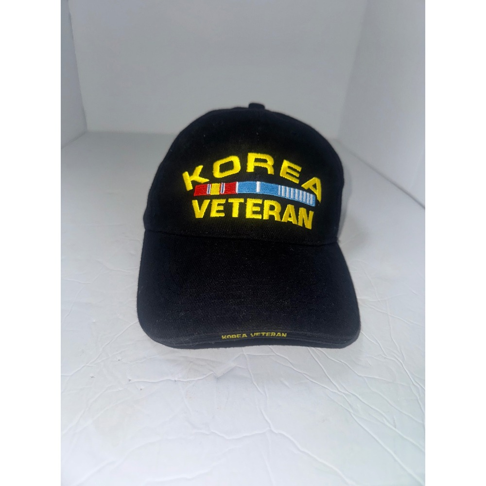 Korea Veteran Hat Military Baseball Cap Embroidered Black